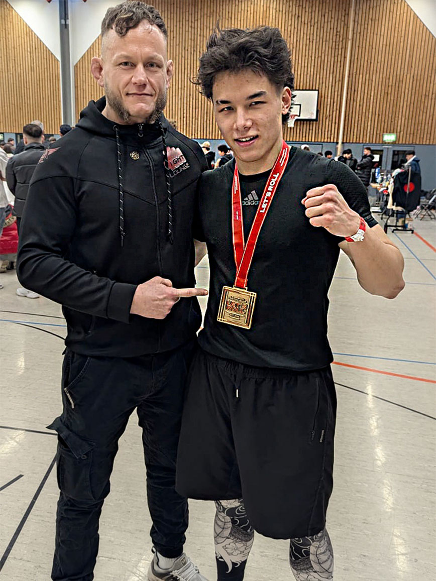 Mio Emmerich und sein Coach Christian Krötsch