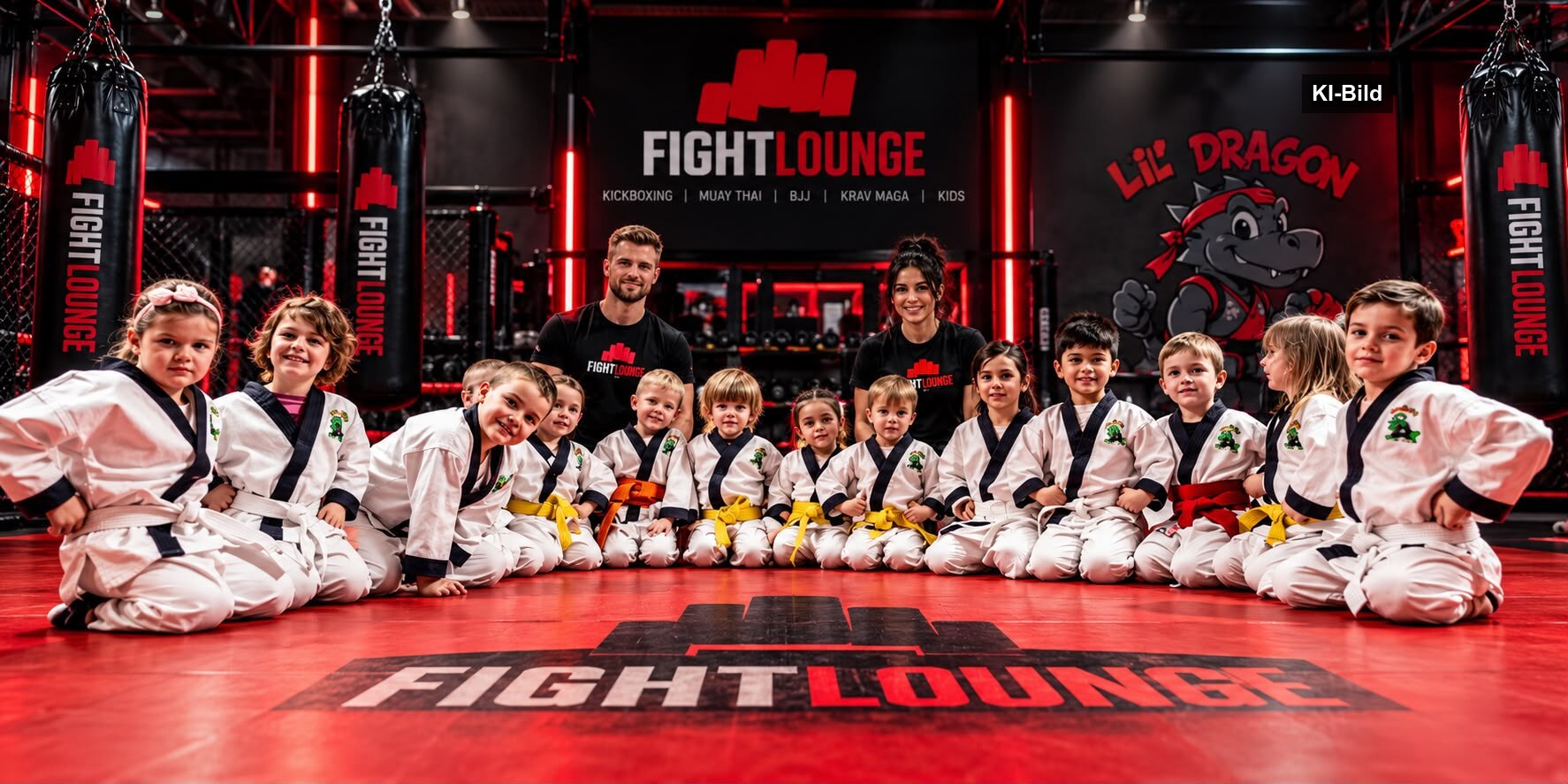Kinder-Kampfsport in der Lil'Dragon Lounge